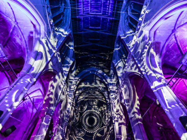 Luxmuralis Time Landmark Art Centre Teddington Time light and sound installation light show projection mapping son et lumiere _20