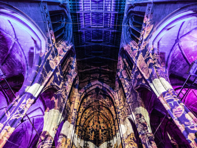 Luxmuralis Time Landmark Art Centre Teddington Time light and sound installation light show projection mapping son et lumiere _23